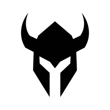 Viking Miğfer Logosu Dağ Tepeleri ile Birleştirildi Güç ve Gururu sembolize ediyor