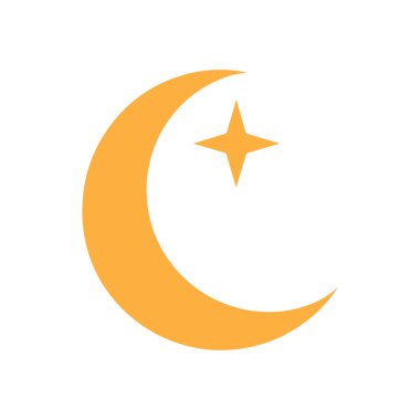 Elegant Minimalist Crescent Moon and Star Logo with Smooth Modern Curves