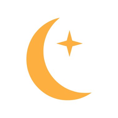 Floating Dream Crescent Moon and Star Logo with Soft Minimal Curves