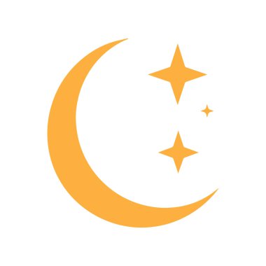 Orange Lunar Emblem Inspired by Northern Mythology and Cosmic Power