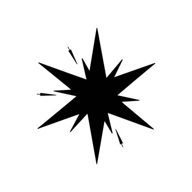 Bold Radiating Spark Symbol Capturing Power and Motion