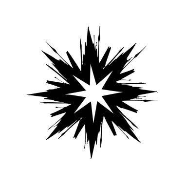 Symmetrical Spark Burst Logo Representing Energy and Equilibrium