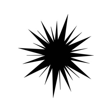 Sleek Black Spark Symbol Designed for Modern Dynamic Branding