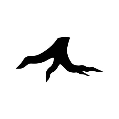 Uyumlu yaşam dengesi ve büyümeyi ifade eden kıvrımlı doğal kök