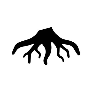 İnce noktalı kök, rafine toprak dokusunu ve kaynağını sembolize ediyor.