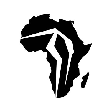 El Boyaması Afrika Şekli Logo Özgürlük ve Miras Gücü 'nü temsil ediyor