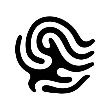 Soyut Veri Meydanı Parmak izi Tasarımı Teknoloji ve Bağlantıyı Temsil Etme