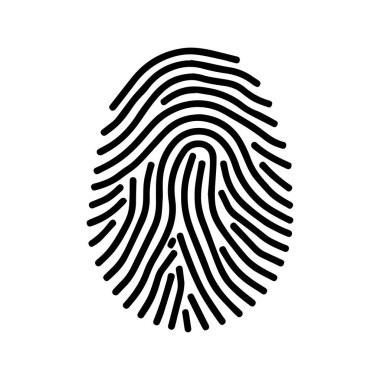 Metalik Çizgi Parmak İzi Logosu Kuvveti ve Modern Gücü Temsil Ediyor