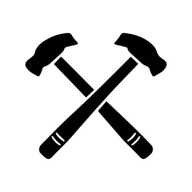 Etkileyici Çarpışan Çekiç Logosu Dinamik Sanatsal Güç ve Sanatsal Kimliği Gösteriyor