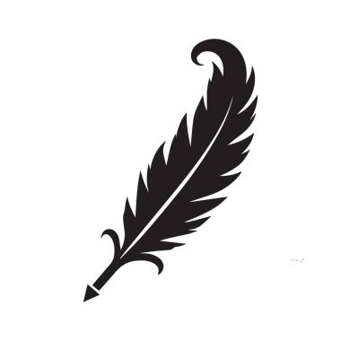 Mürekkep Sıçratma Kalem Logosu Yaratıcı Sanatsal Yazma Gücünü Gösteriyor