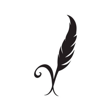 Dinamik Yazma Hareketi ve Yaratıcı İfade Gösteren Çapraz Kalem Logosu