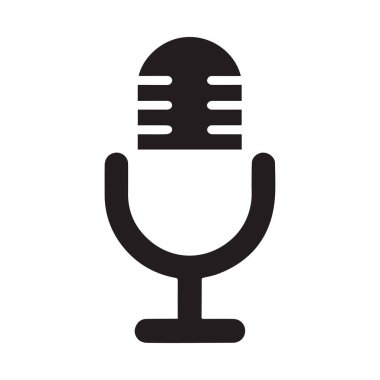 Monoline Ses Sembolü Temiz Akış Kayıt Tasarımı Konseptini Temsil Ediyor