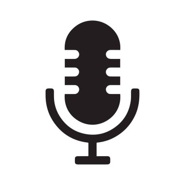 Bulut Mikrofon Logosu Modern Çevrimiçi Yayını ve Depolamayı Gösteriyor