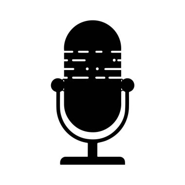 Yıldız Çerçeveli Mikrofon Logosu Yüksek Kaliteli Profesyonel Podcast Kimliğini Gösteriyor