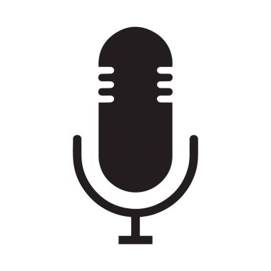 Dengeli Minimalist Podcast Tasarımı Gösteren Yüzen Mikrofon Logosu