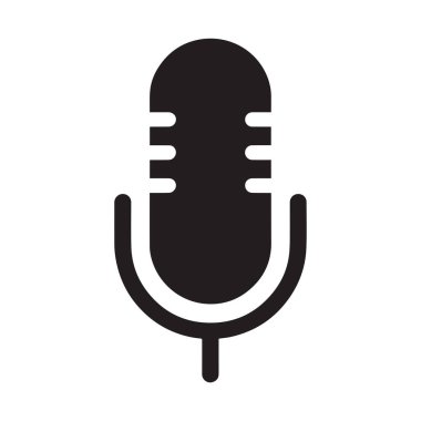 Sabit ve Güçlü Yayın Biçimini Temsil Eden Geometrik Blok Ses Amblemi