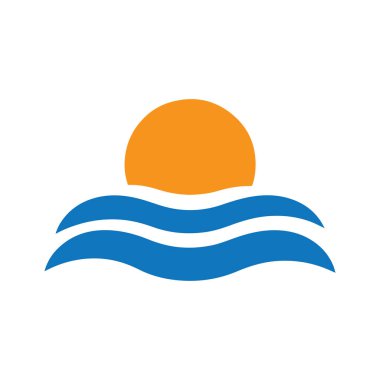 Modern Sivri uçlu Dalga Güçlü Güneş Şeklinde Karşıt Şekille Birleştirildi