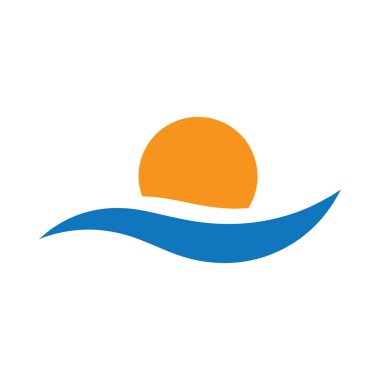 Minimum Eğimli Okyanus Dalgası Modern Güneş Ambleminin Altında