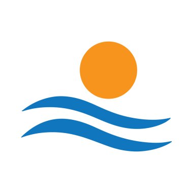 Kalın Çerçeve Dalgası ve Temiz Yapısal Şekilde Asgari Güneş Sembolü