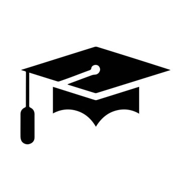 Zarif Mezuniyet Sembolü Gösteren Asgari Dairesel Akademik Logo