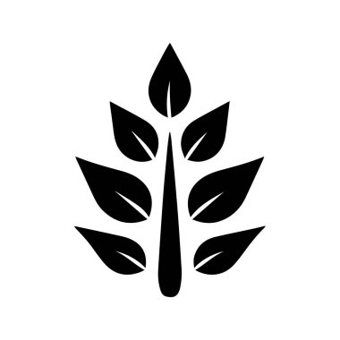 Sanatsal Fırça Tarzı Şifalı bitkisel eczane Sembolü