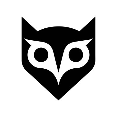 Elmas Gözlü Baykuş Logosu Keskinlik ve Keskin Görsel Görüş