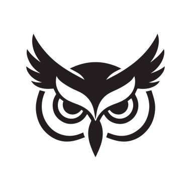 Dönen Baykuş Logosu Zarif Akış ve Bilgeliği Gösteriyor