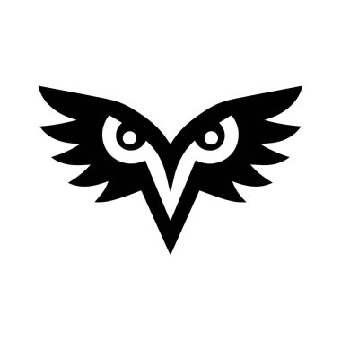 Geniş Gözlü Baykuş Logosu Aşırı Odaklanma ve Yoğun Farkındalık Gösteriyor