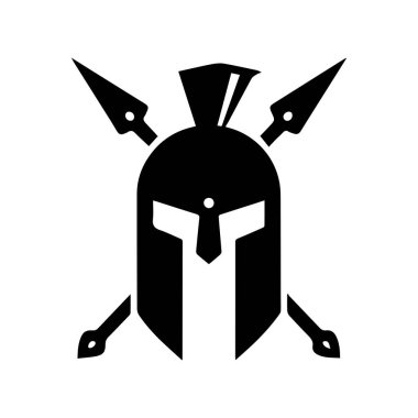 Rafine edilmiş Monoline Sparta Logosu Yumuşak Eğri Yapıyla Tasarım