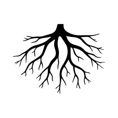 Kesişen dallarla çok katmanlı botanik kök bileşimi