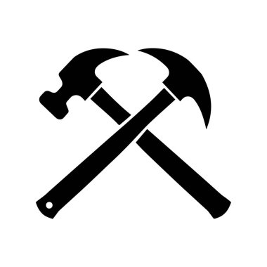 Kusursuz Hizalanmış Çekiç Biçiyle Temiz Onarım Simgesi