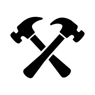 Çağdaş Onarım Sembolü Açısal Çekiç Kesintileri Kullanılıyor