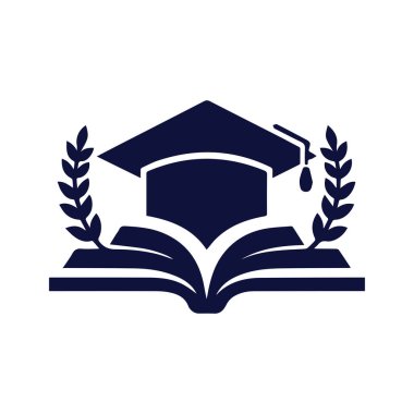 İskandinav asıllı Akademik Logo Yumuşak Asgari Eğrilerle