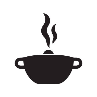 Noktalı Buharlı Mutfak Logosu ve Modern Kızartma Tavası