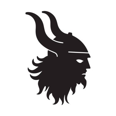 Premium Savaşçı Kimliğiyle Temiz Lüks Viking Logosu