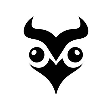 Zarif Minimum Görünümlü Monoline Baykuşu logosu