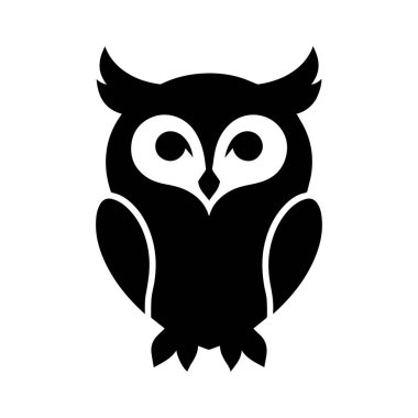 Modern Karakterli Keskin Açılı Baykuş Logosu