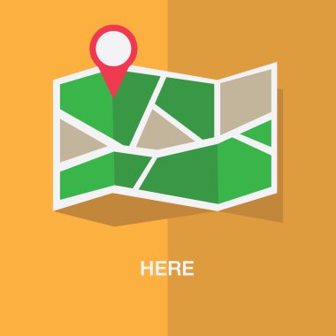 Düz renkli konum simgesi