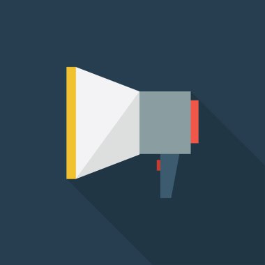 Ağızlık simgesi, düz tasarım stili, vektör çizim. uzun s