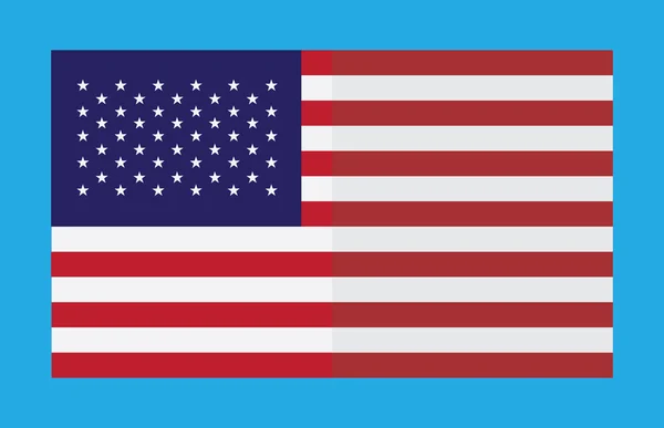 Día de la Independencia Americana Fondo patriótico. Vector Desi plano — Vector de stock