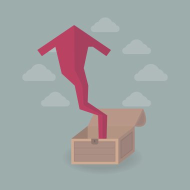 Büyüme kavramı, düz tasarım, stat