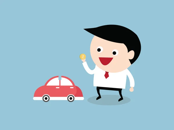 Araba şeklinde kumbara, Eps10 vektör.