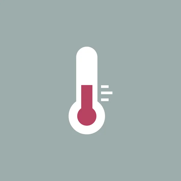 Thermometer-Symbol, flacher Design-Stil, Vektorillustration — Stockvektor