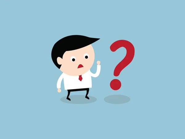 Düşünme ve bakılması, işadamı vektör Eps10.