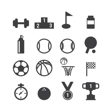 Spor simgeler, vektör Icon set