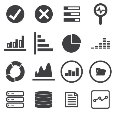 İş Infographic simgeler vektör