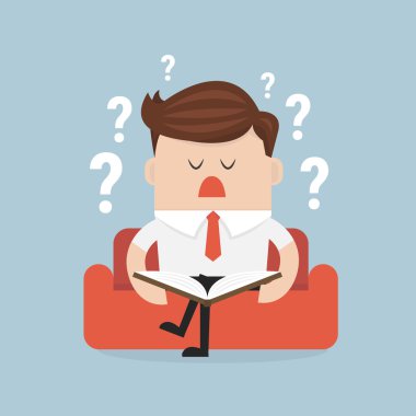 iş adamı çözme sorun. vektör düz tasarımı