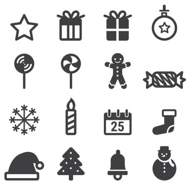 Noel simgeler. vektör Icon set