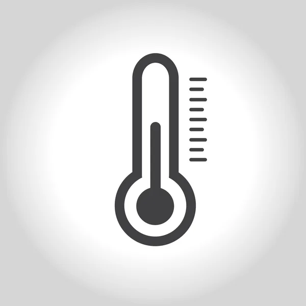 Thermometer pictogram, vector icon set — Stockvector
