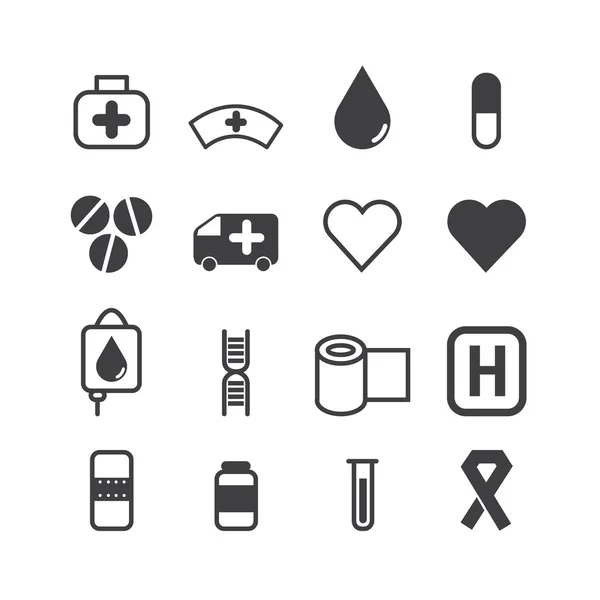 Medical Icons, vector icon set — Stock Vector